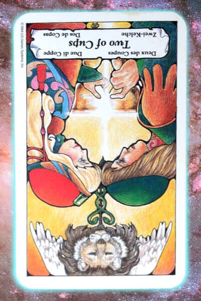 two of Cups reversed Nine's Path Pleiadian tarot