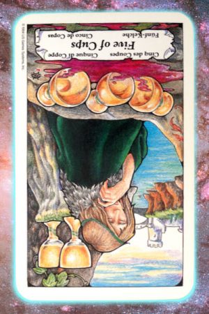 ready to let go reversed 5 cups nine's path Pleiadian tarot